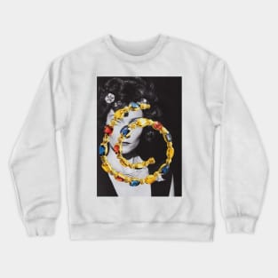 Lady with Gold Crewneck Sweatshirt